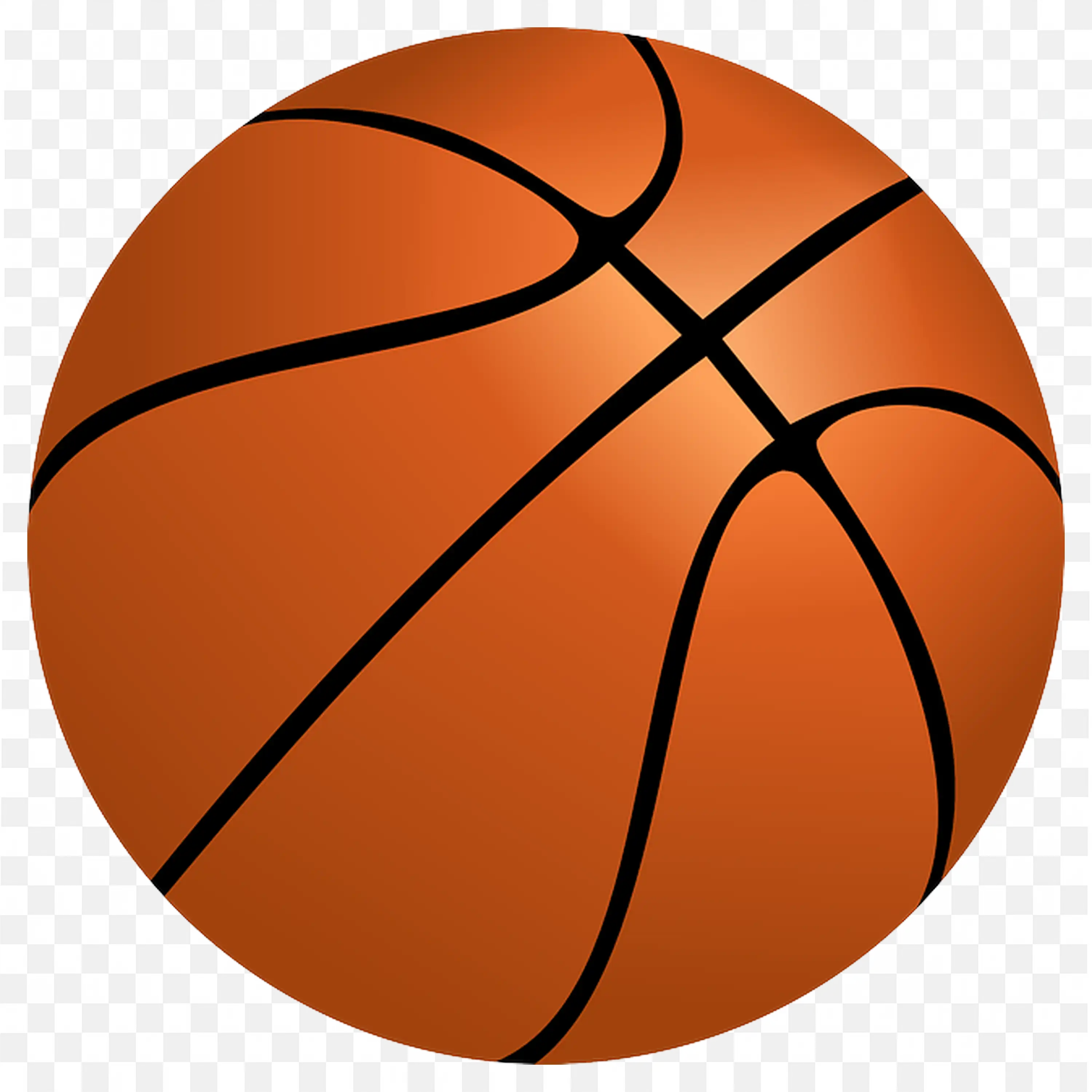 3D Art Illusion of a Basketball Download Free PNG Image