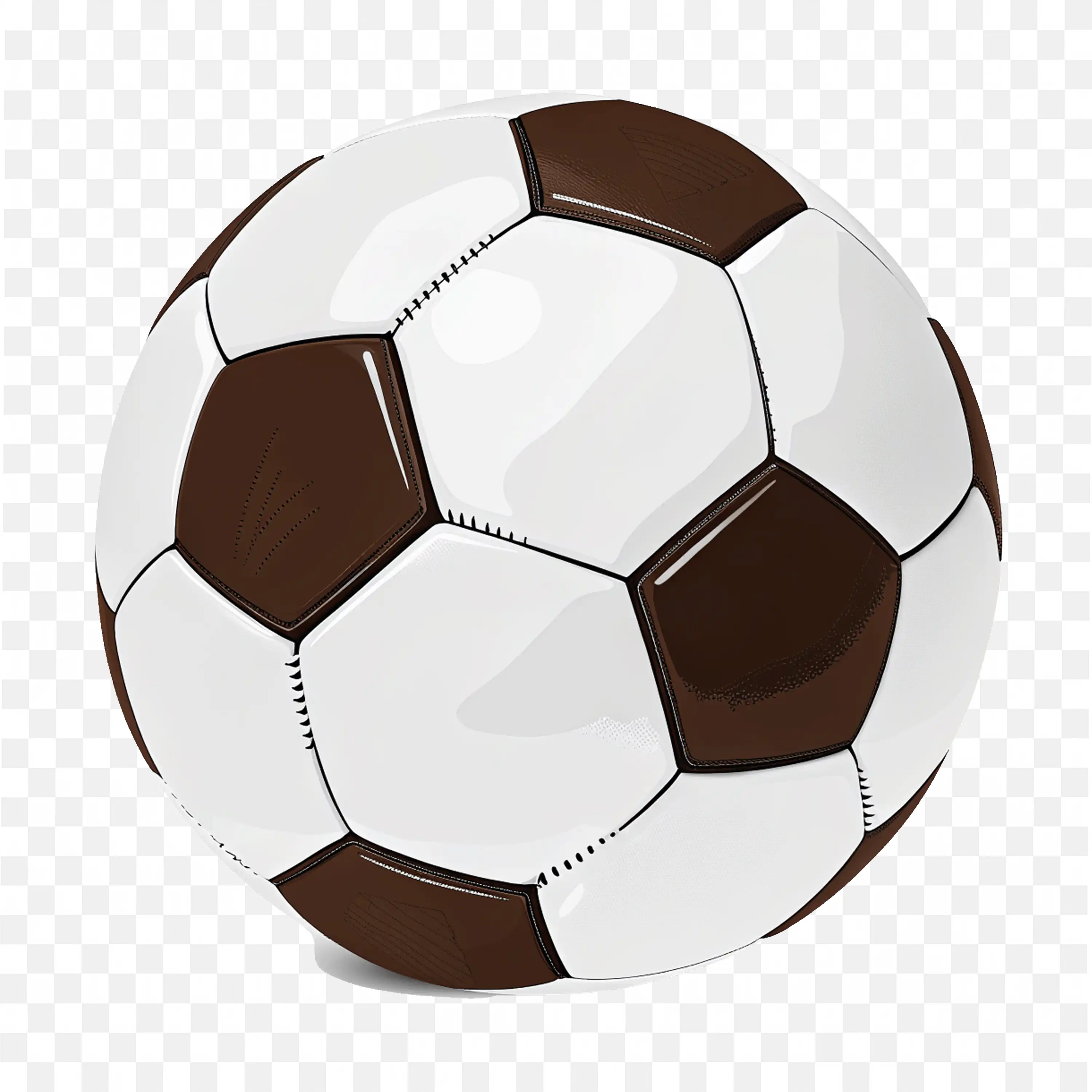 Brown And White Soccer Ball Download Free Transparent Image