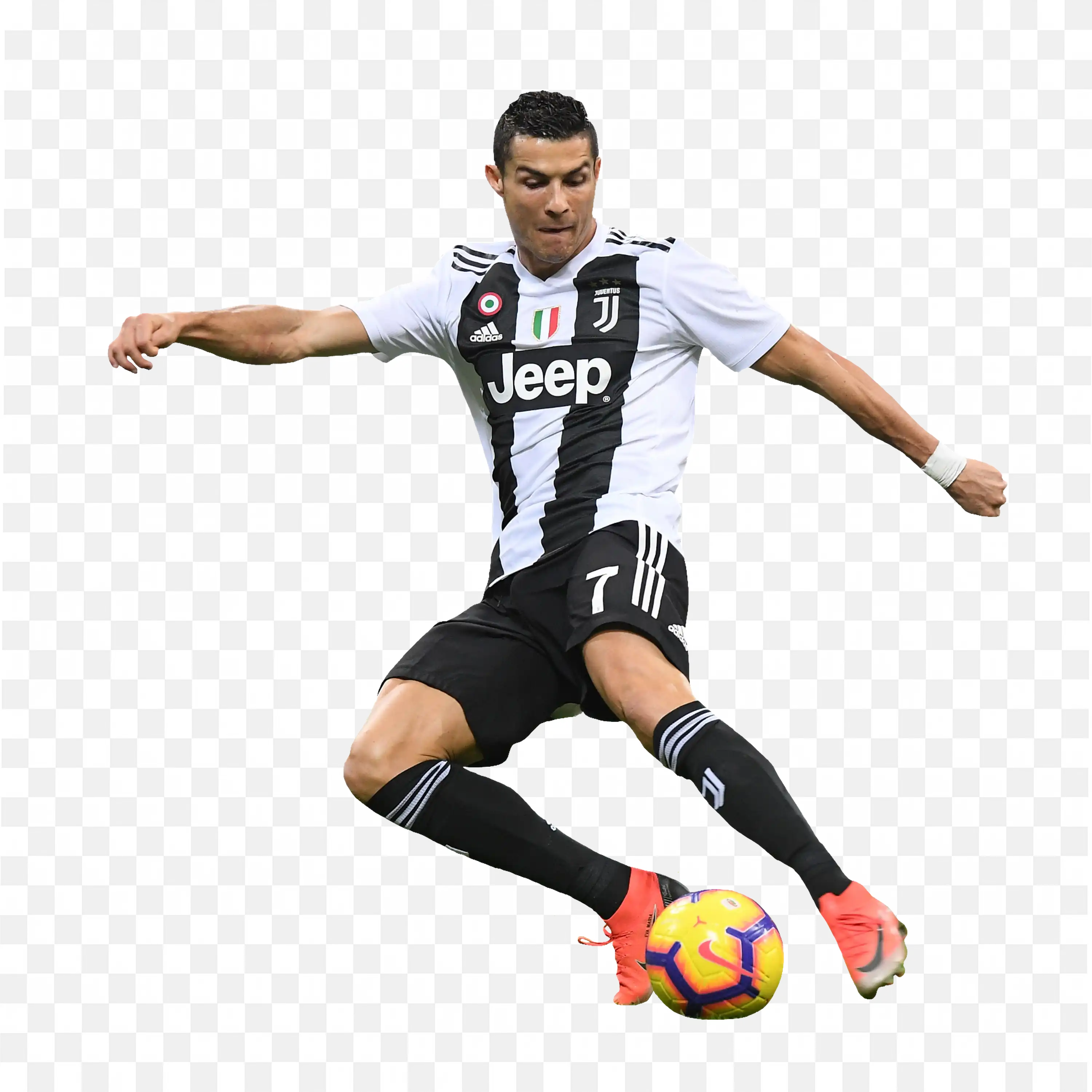 Cristiano Ronaldo Controls Football Mid Air Hd Free PNG