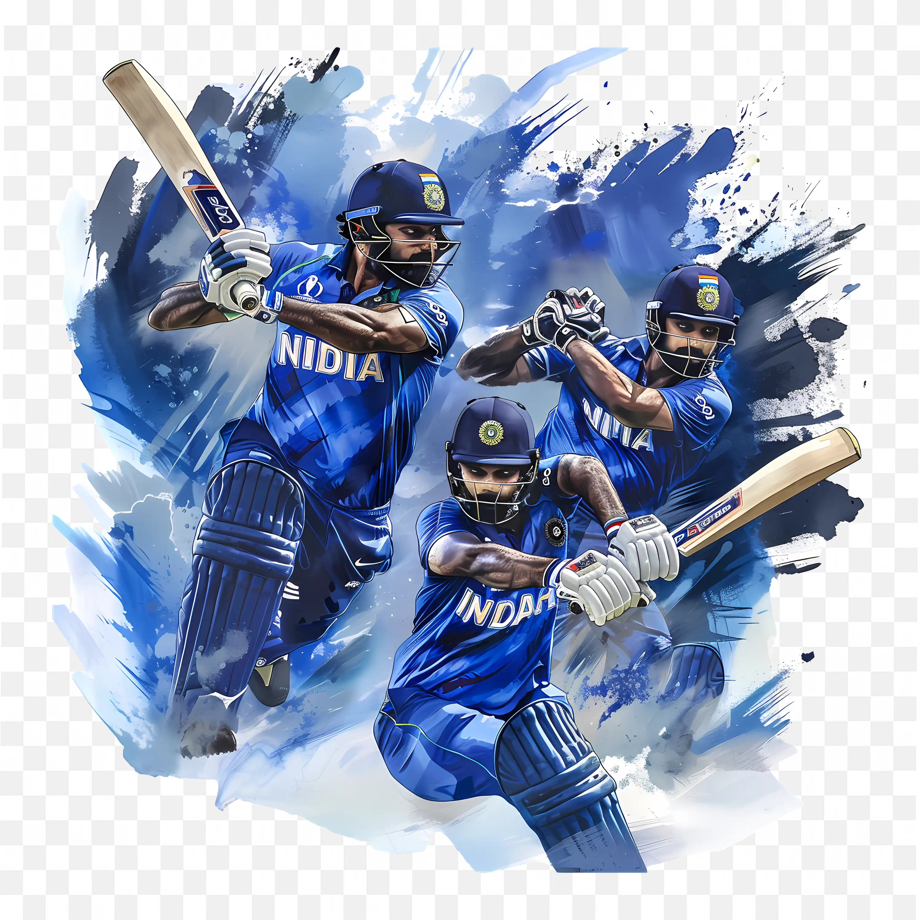 Indian Cricket Player Rohit Sharma Celebrates Victory PNG