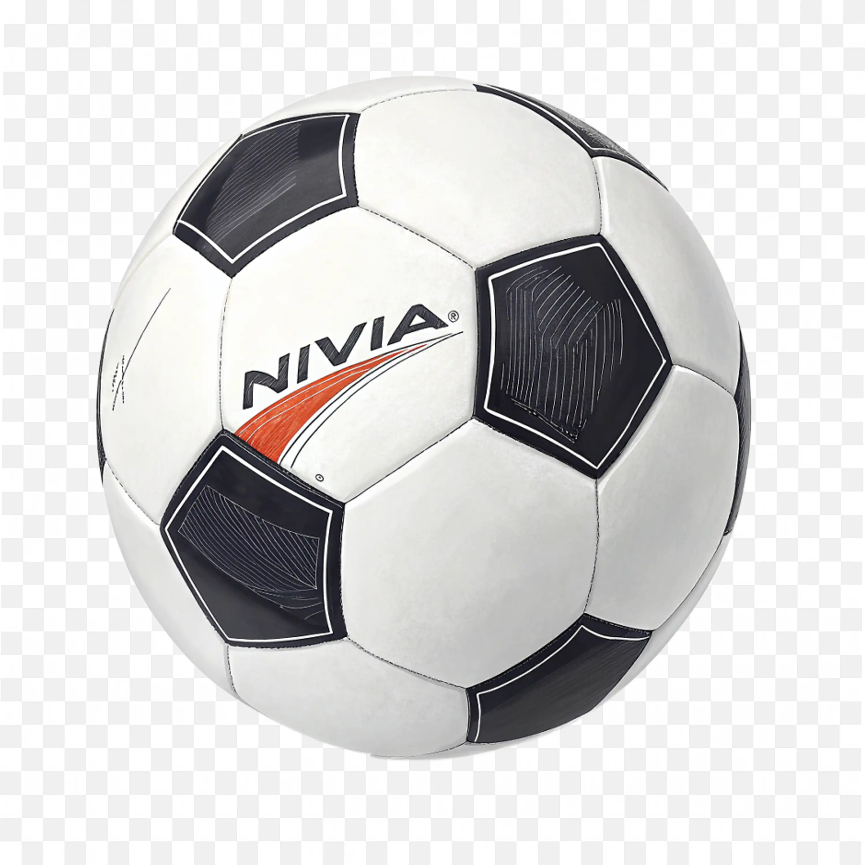 White And Black Nivia Soccer Ball Free Transparent Image