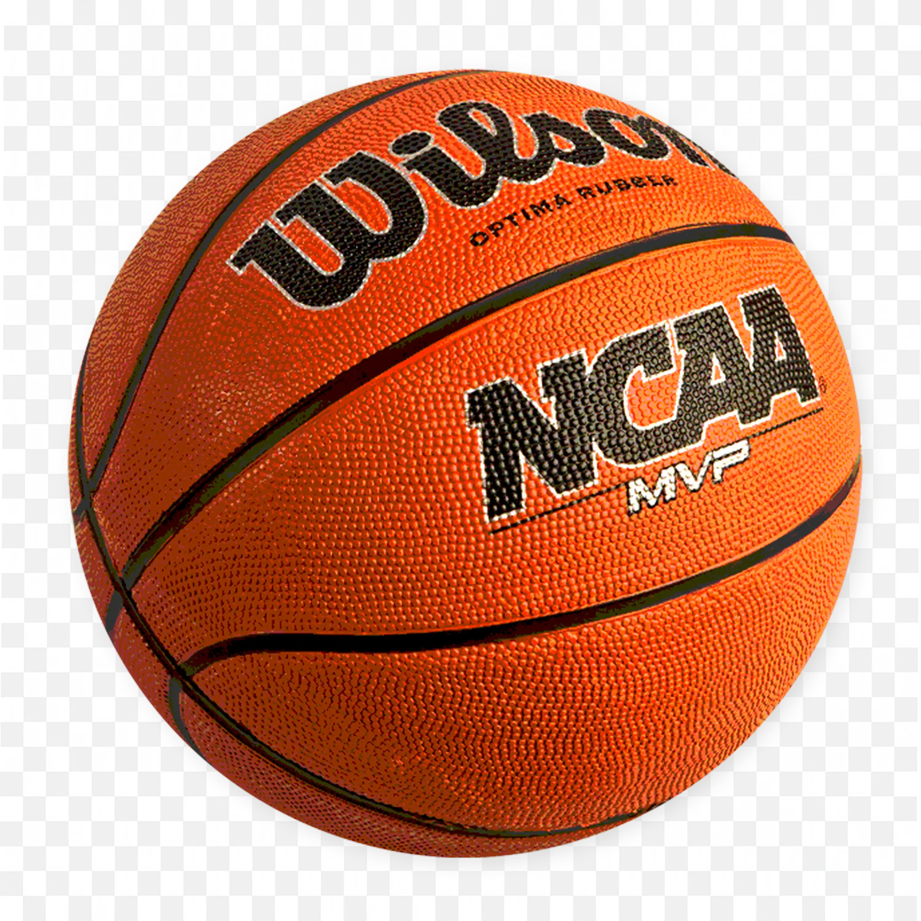 Wilson Basketball Closeup Showing Brand And Texture PNG