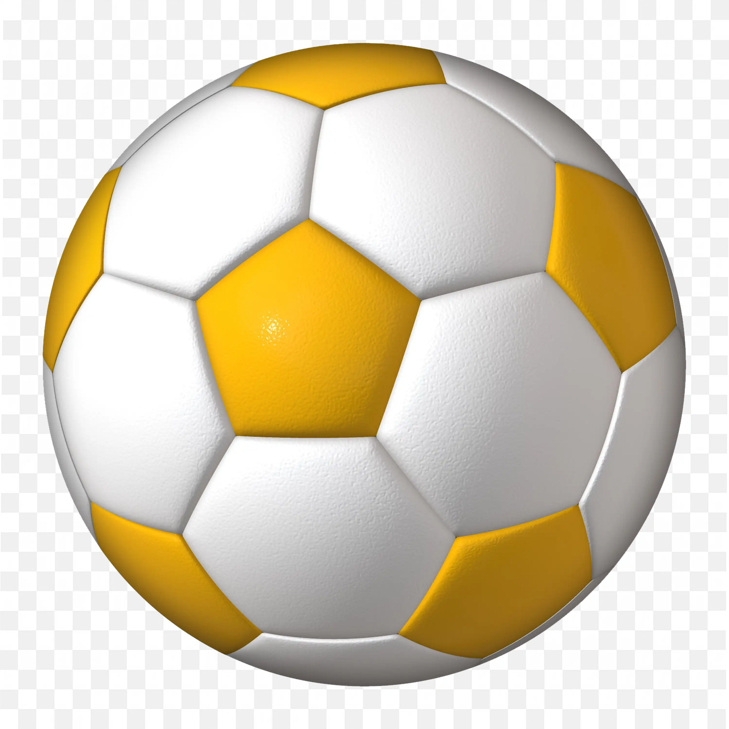 Yellow And White Soccer Ball Download the Free PNG Image