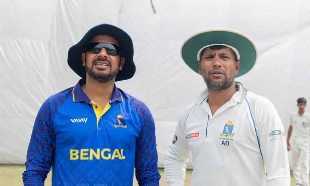 Manoj Tiwary batting for Bengal cricket team