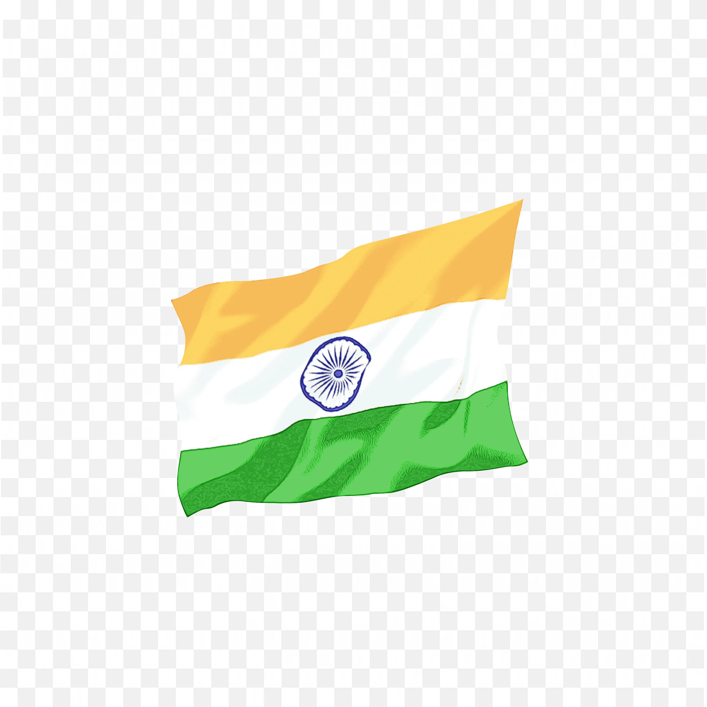 India Republic Day Poster with Fist Holding National Flag Art