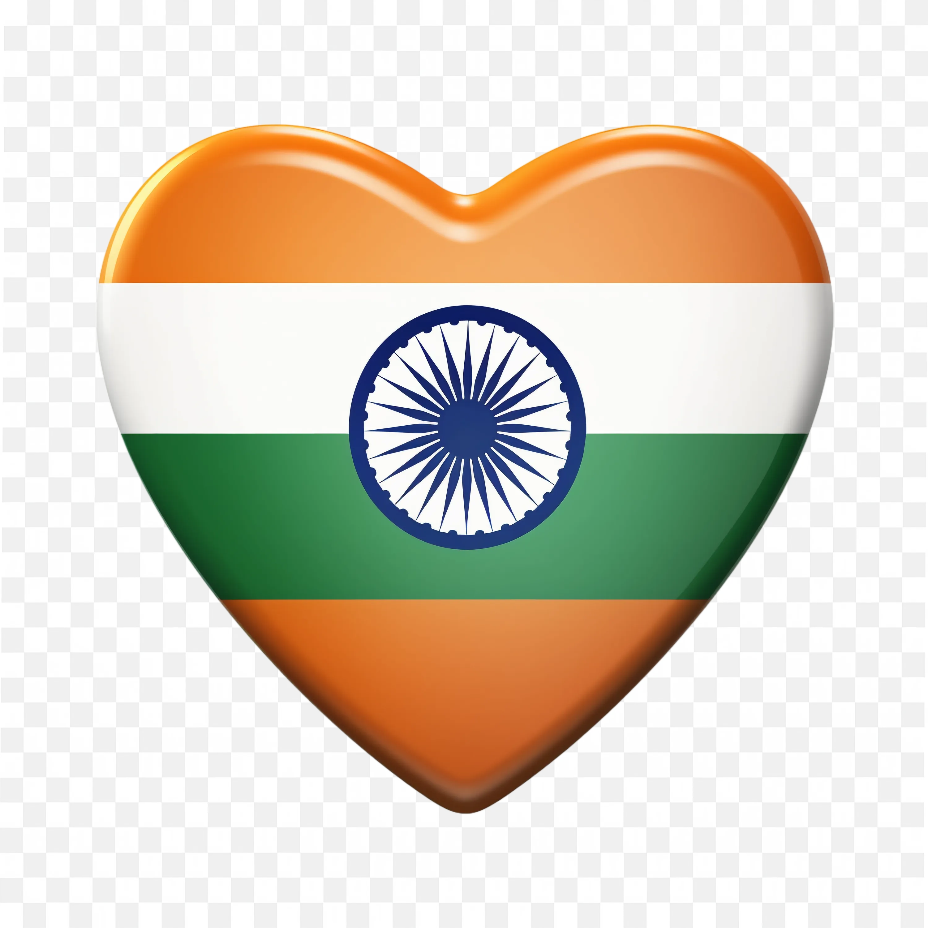 India Text with Happy Republic Day and Circular Flag Design