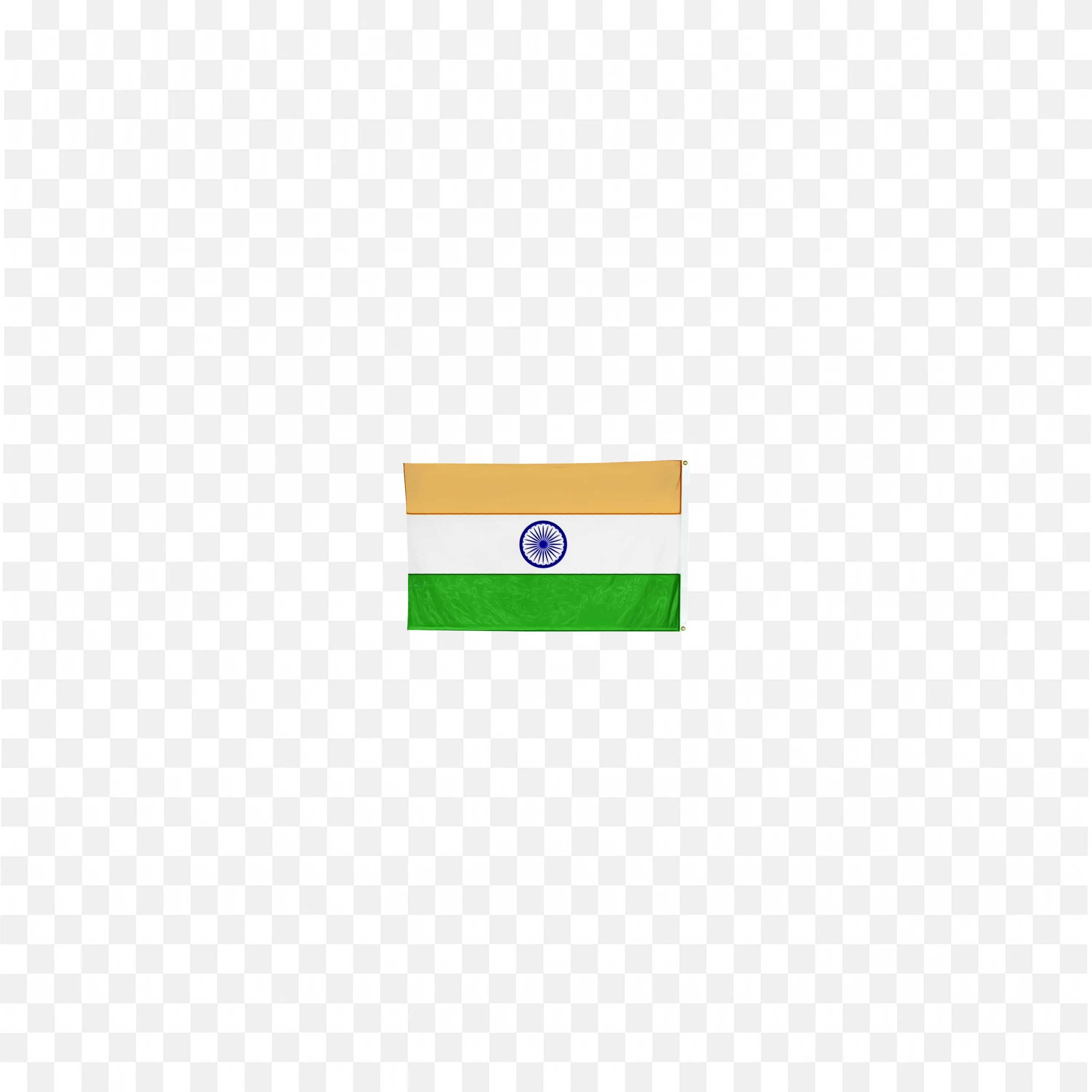 Indian National Flag with Saffron White Green Horizontal Stripes