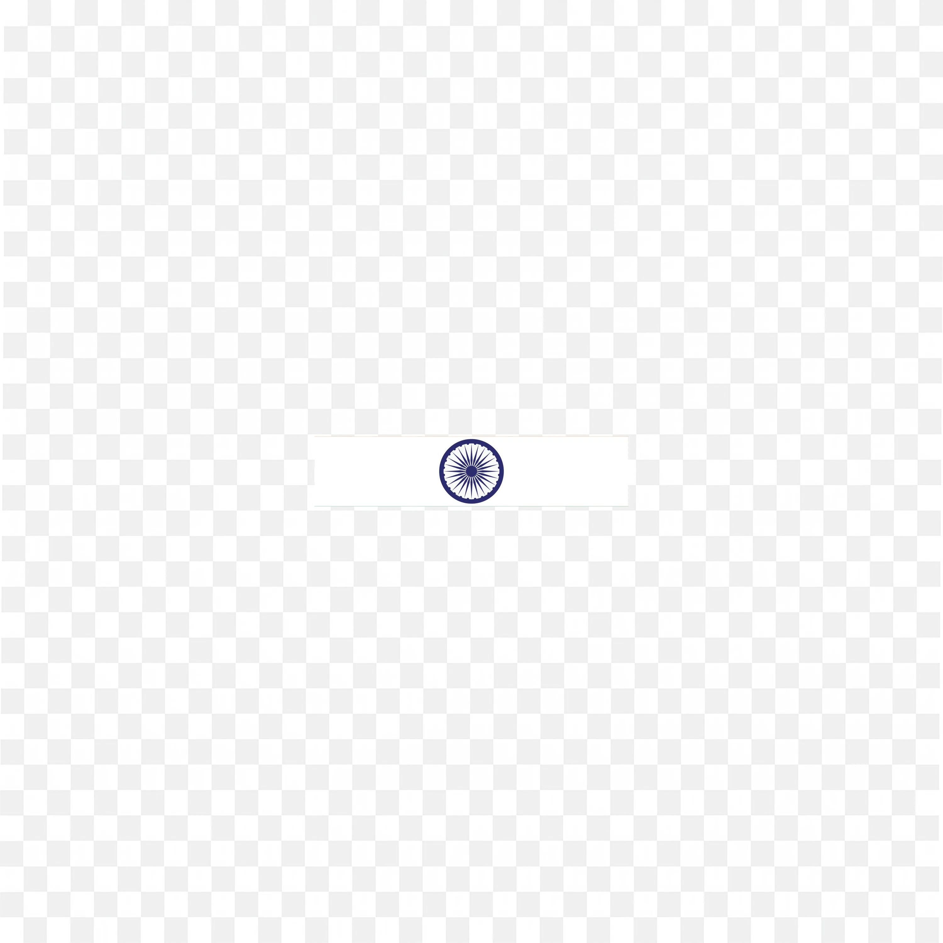 Plain Rectangular Indian Flag with Ashoka Chakra PNG