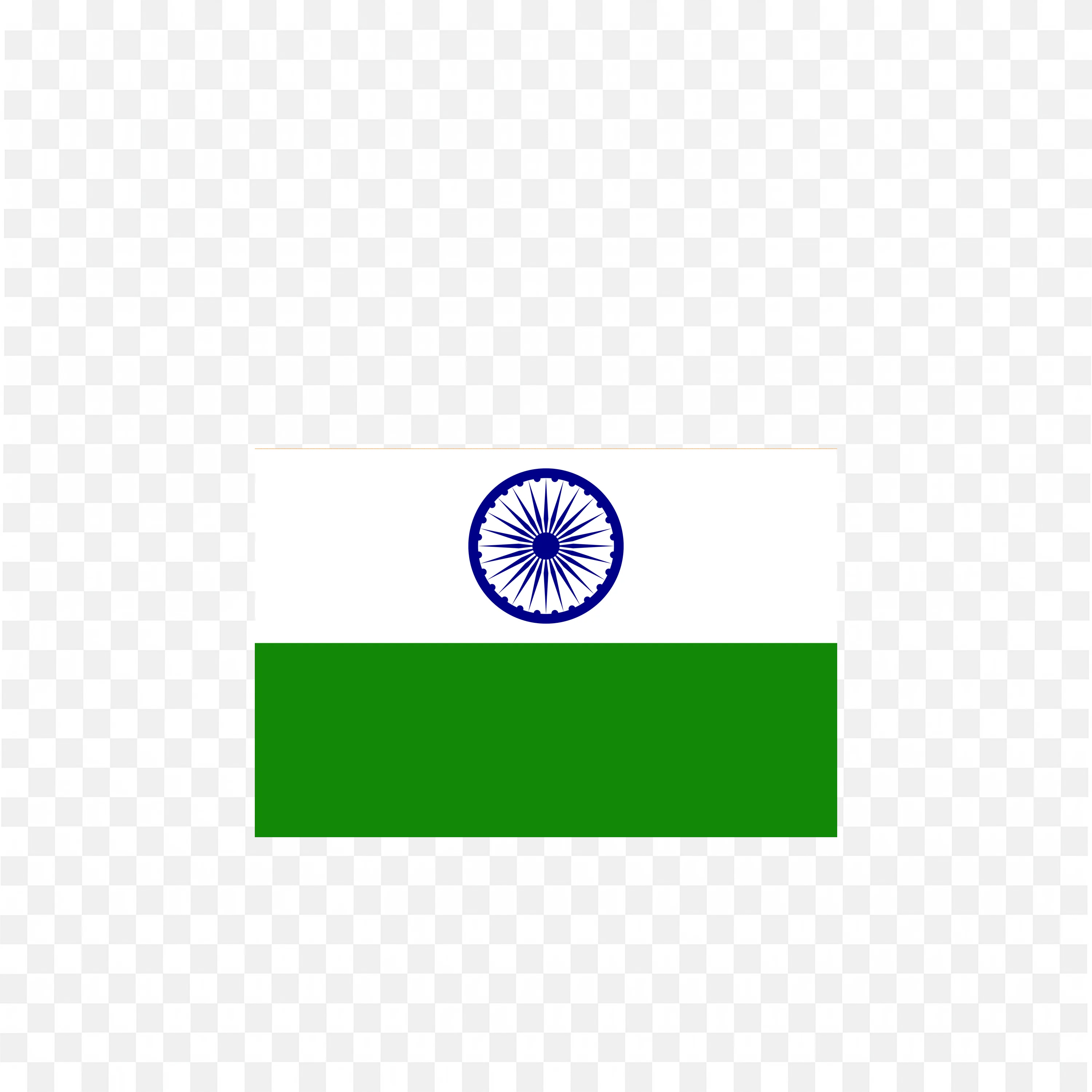 Square Shape Indian Flag with Ashoka Chakra PNG Download