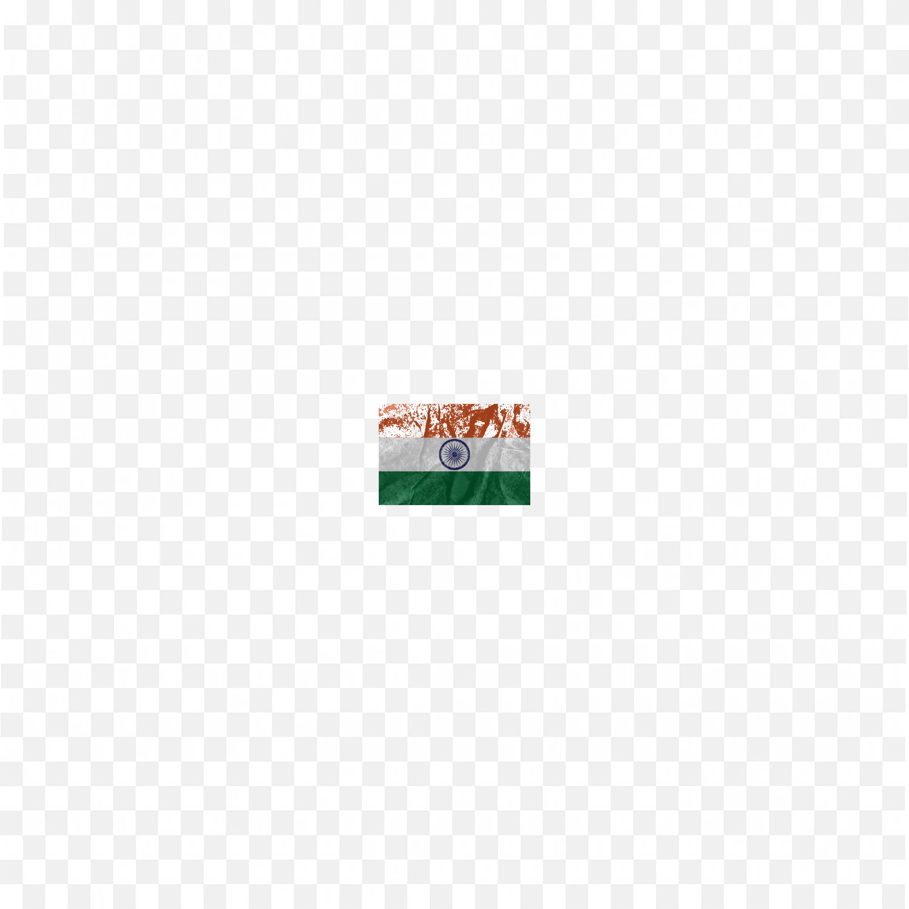 Vintage Texture Indian Flag with Ashoka Chakra PNG Image