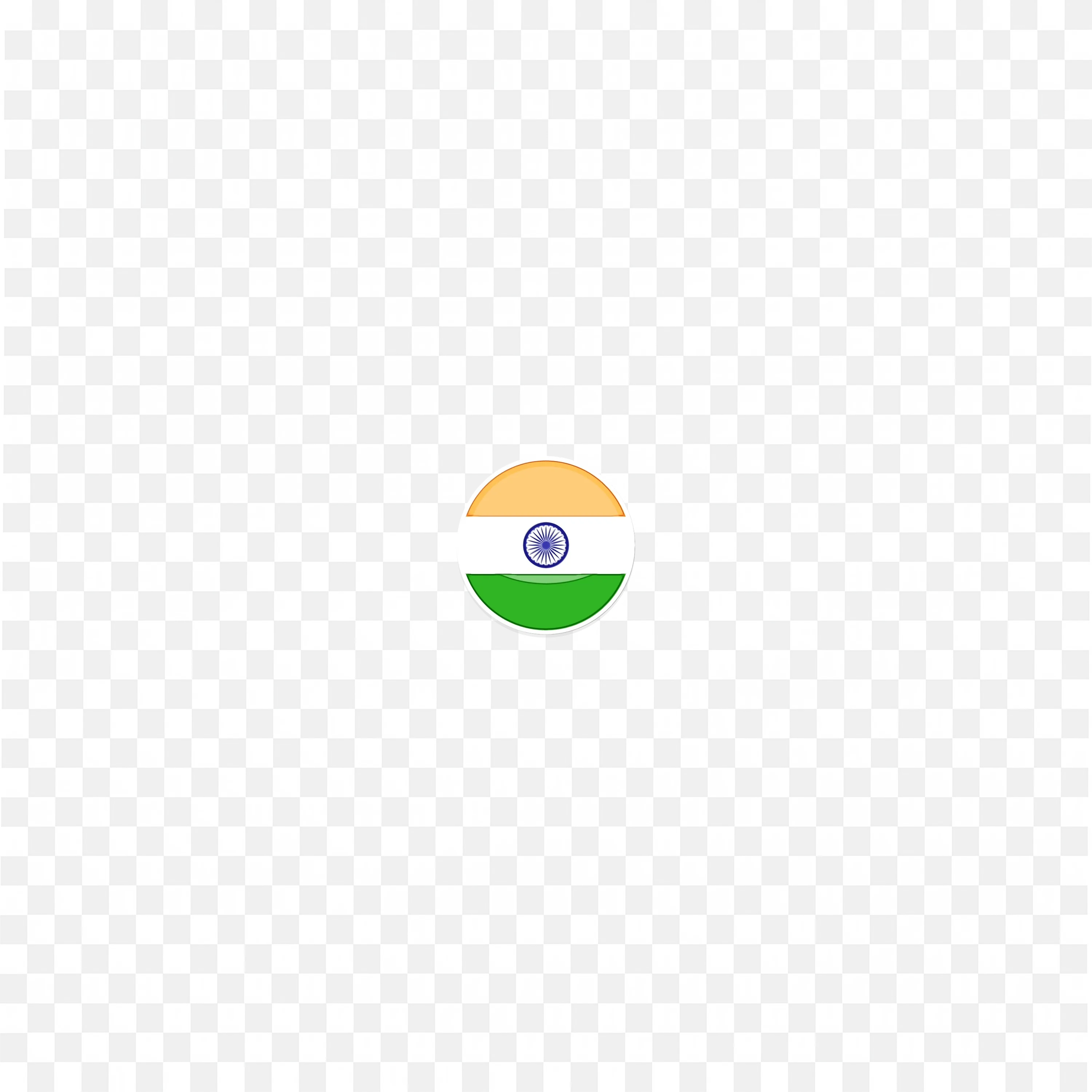 Waving Indian Flag in Wind with Realistic Rippled Fabric Free PNG