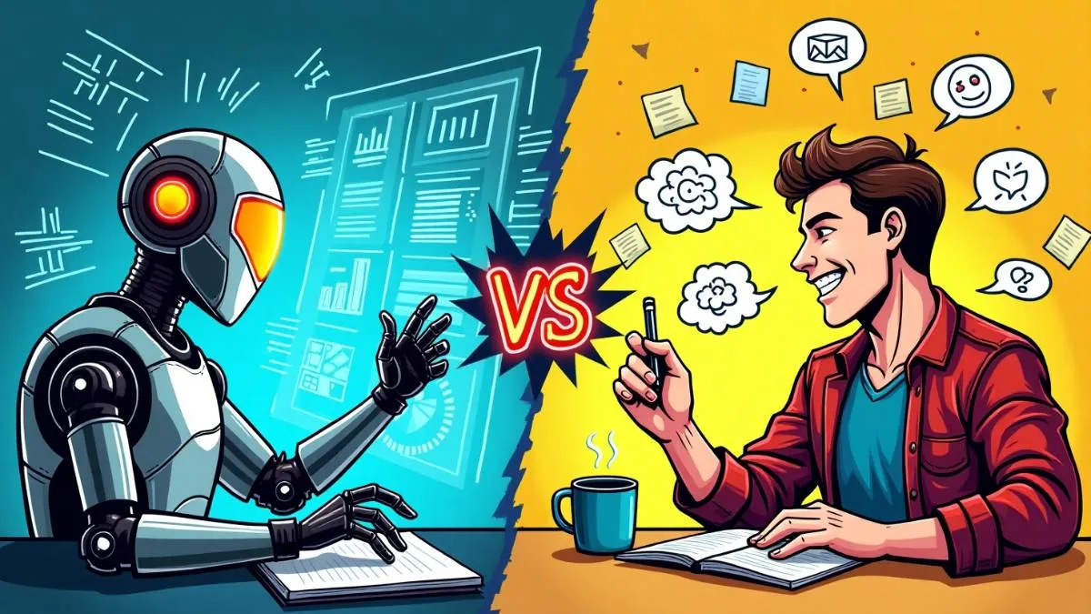 AI vs Human Content Marketing
