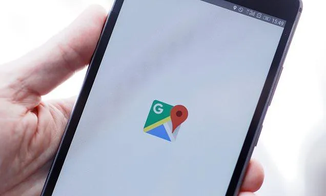 Google Maps showing safe night walking route
