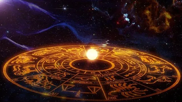 Zodiac wheel and planetary symbols representing recent astrology news