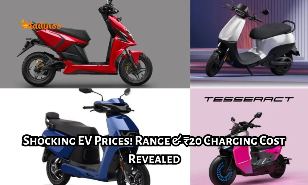 Electric Scooters in India Price Range and Charging Cost Comparison