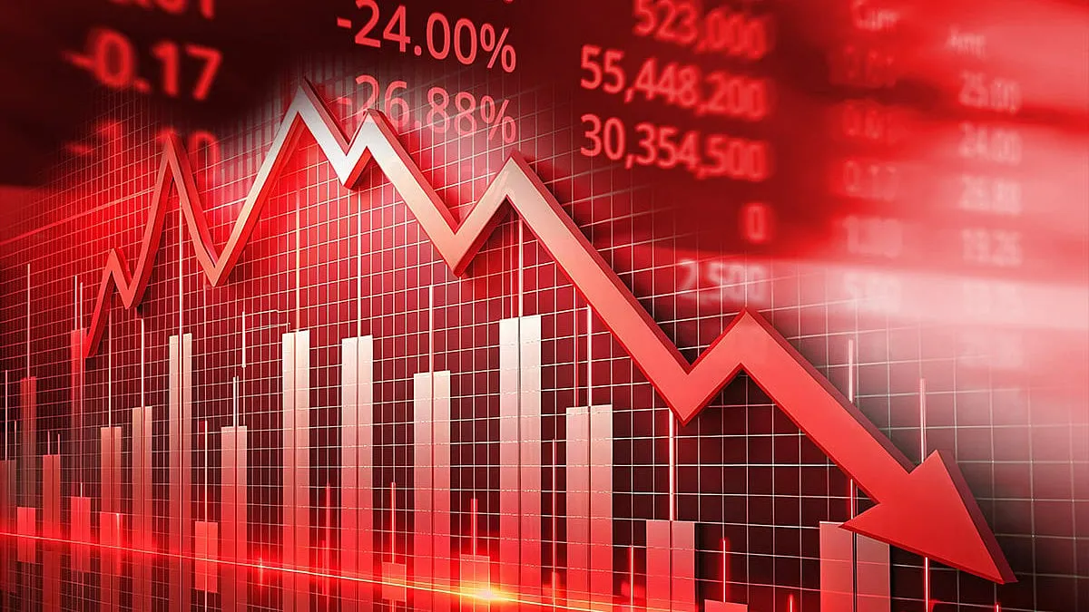 Indian stock market falling today Sensex crash reasons