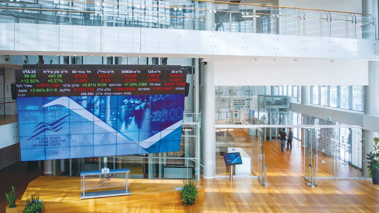 Israel-Hamas ceasefire Tel Aviv stock market rise