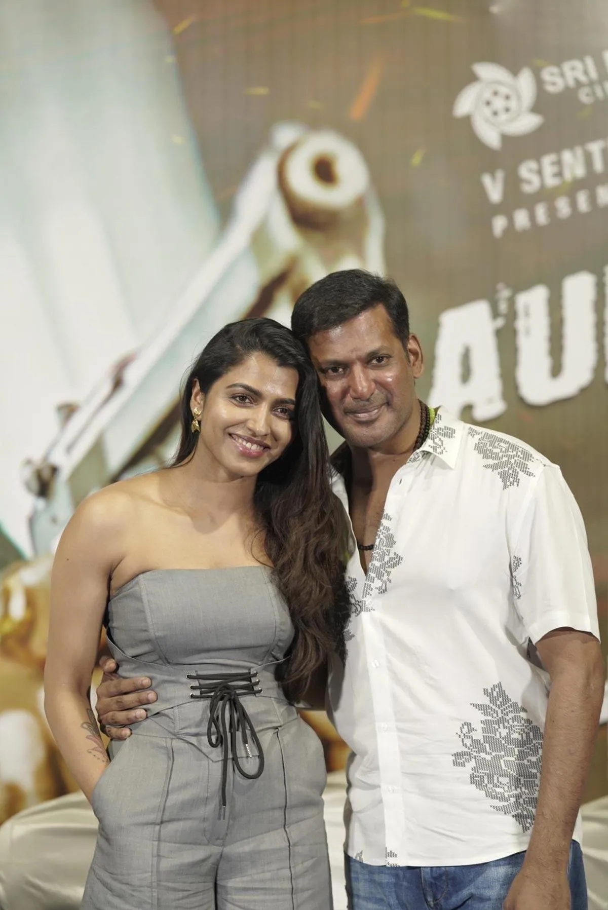 Vishal and Sai Dhanshika