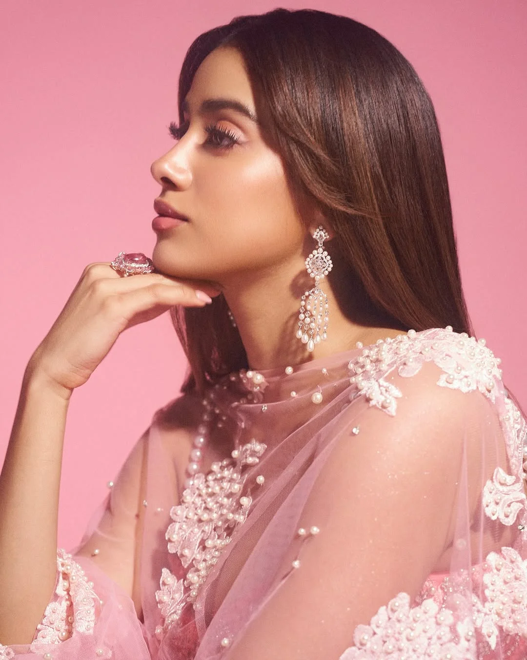 Janhvi Kapoor Proves Barbie Went Desi in Blush Pink Manish Malhotra Lehenga
