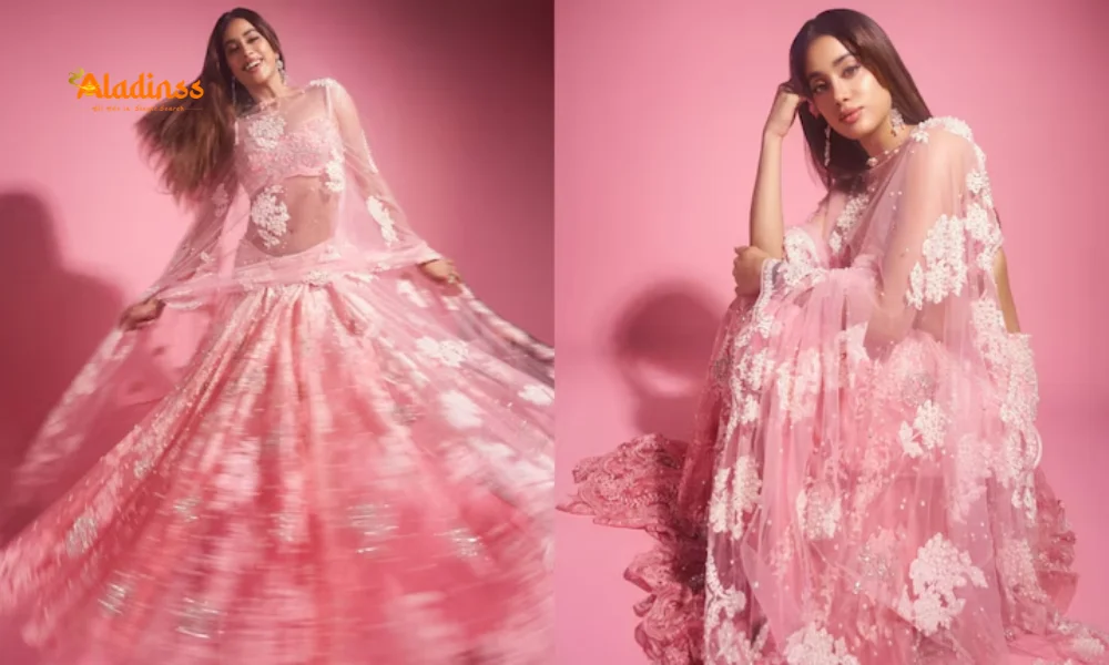 Janhvi Kapoor Proves Barbie Went Desi in Blush Pink Manish Malhotra Lehenga: Fashion Icon's Latest Ethnic Look