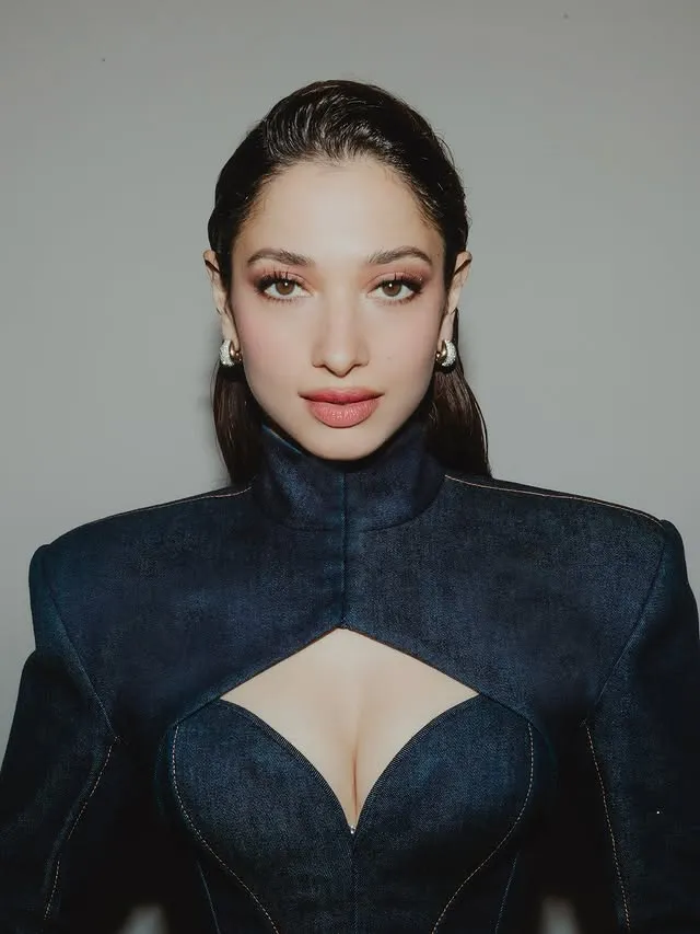 Tamannaah Bhatia Turns Denim Into High Fashion Moment With Bold Sculpted Dress