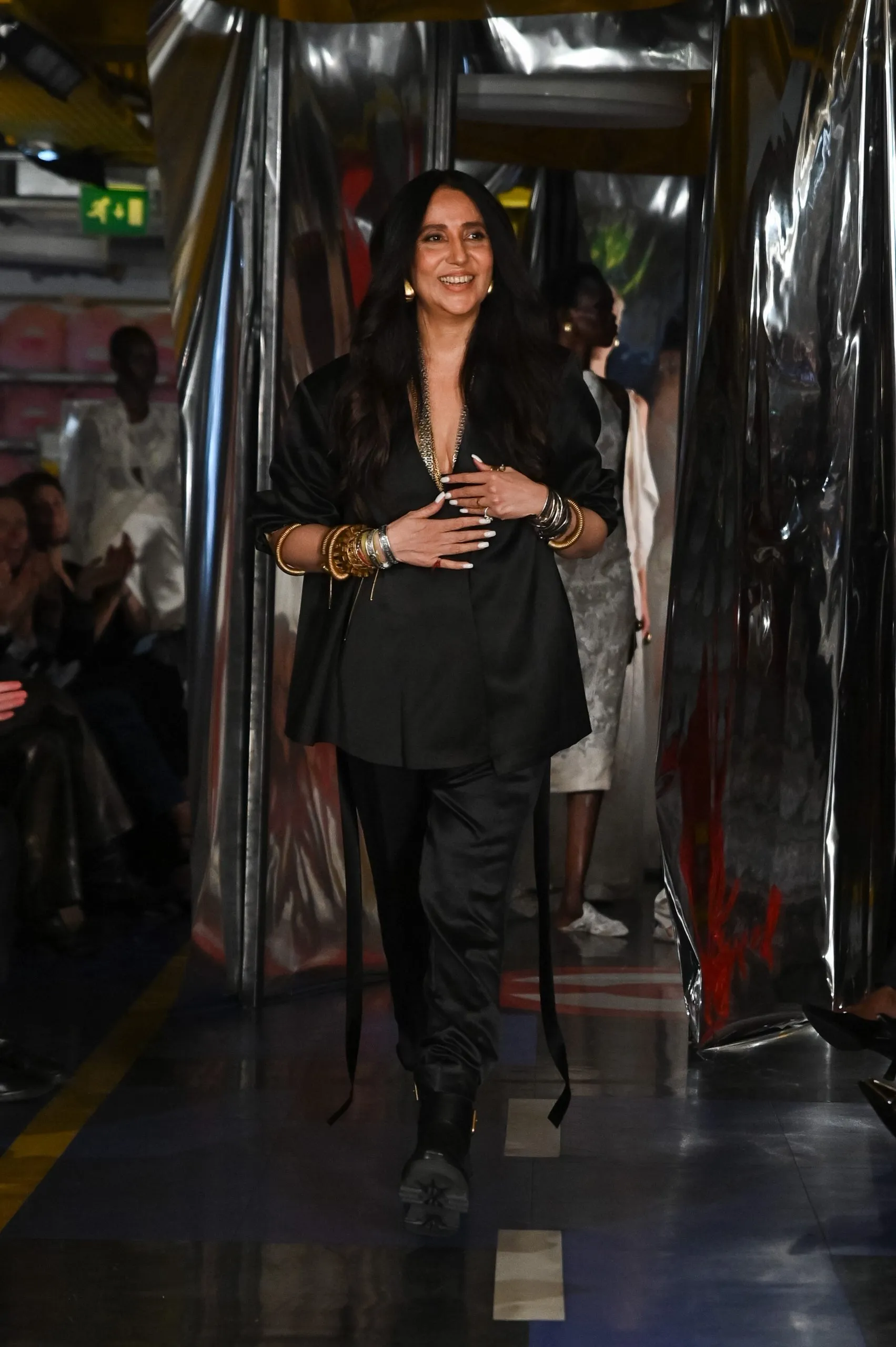 Sonam Kapoor at London Fashion Week 2025 in Anamika Khanna outfit