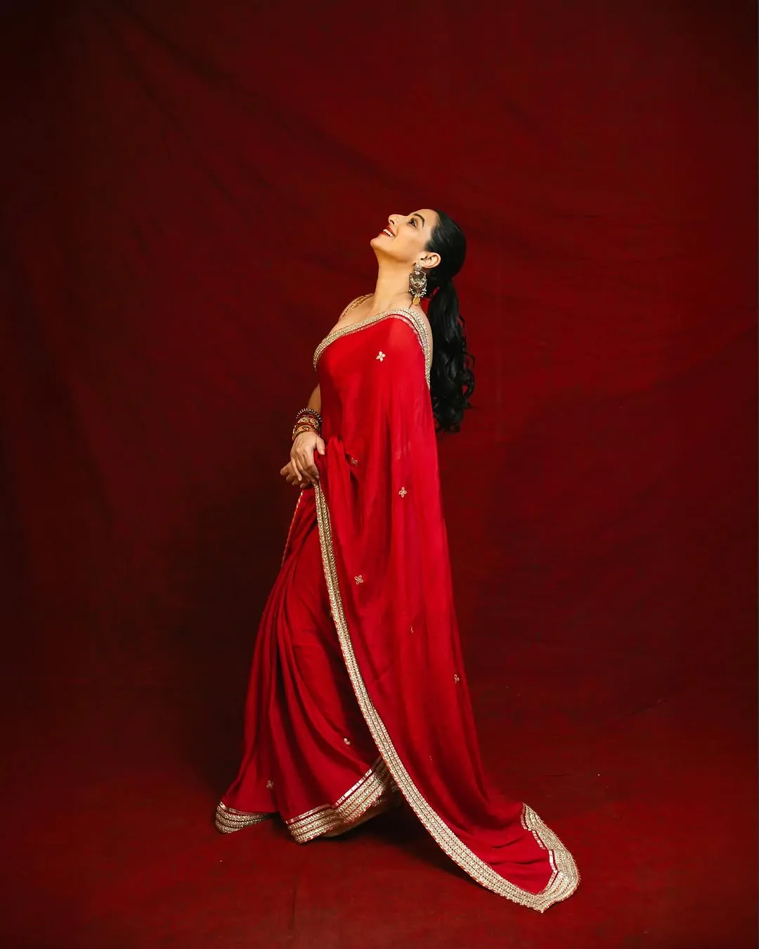 Maa Brahmacharini Styling 2025 by Vidya Balan