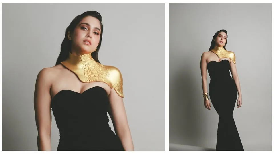 Sharvari gold neck plate