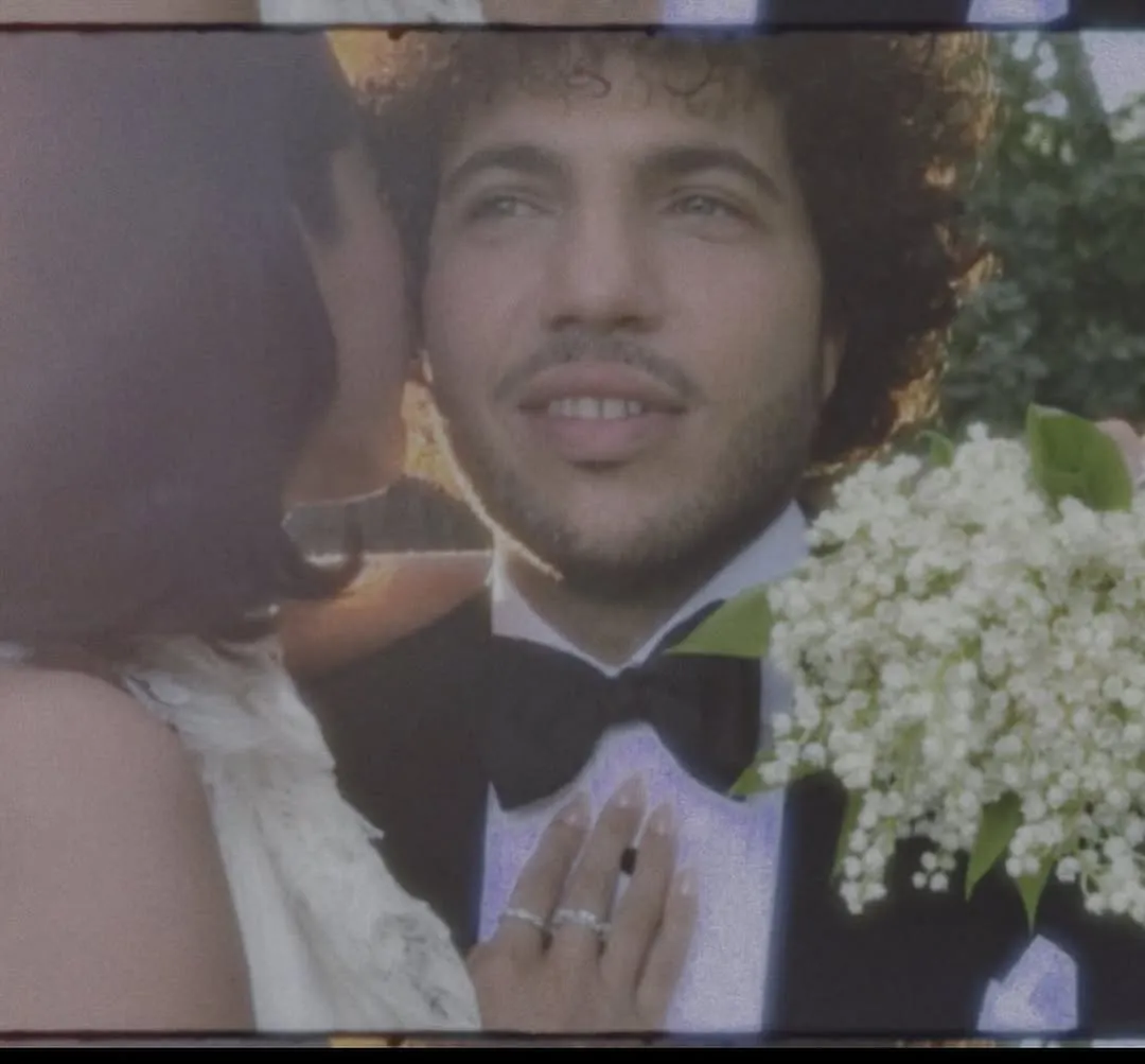 Benny Blanco tuxedo Selena Gomez wedding