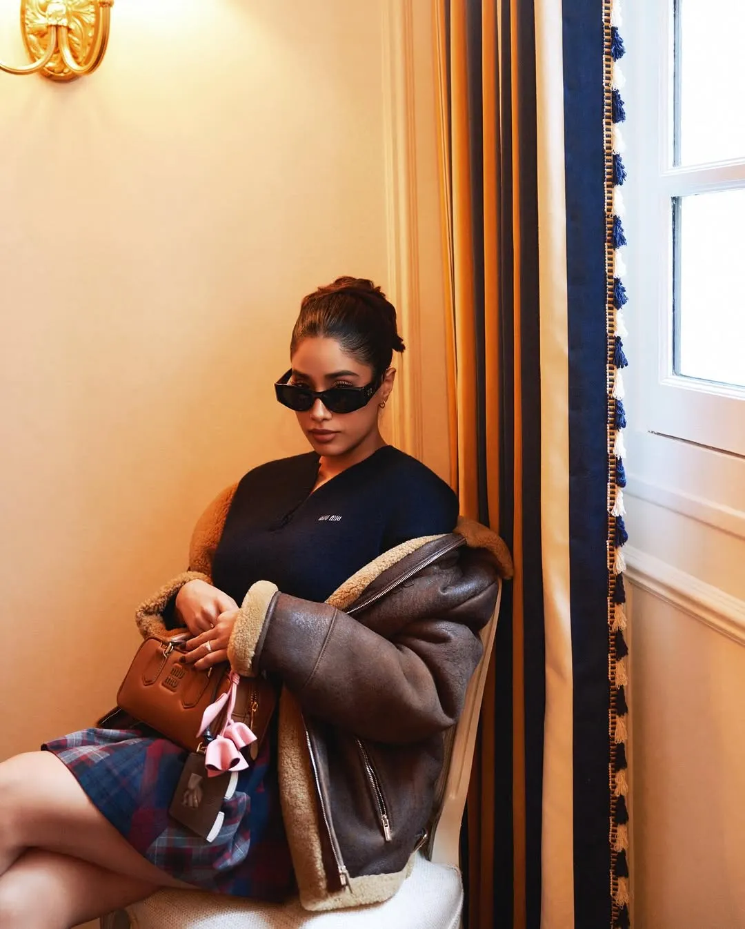 Ananya Panday crochet outfit Chanel Paris Fashion Week