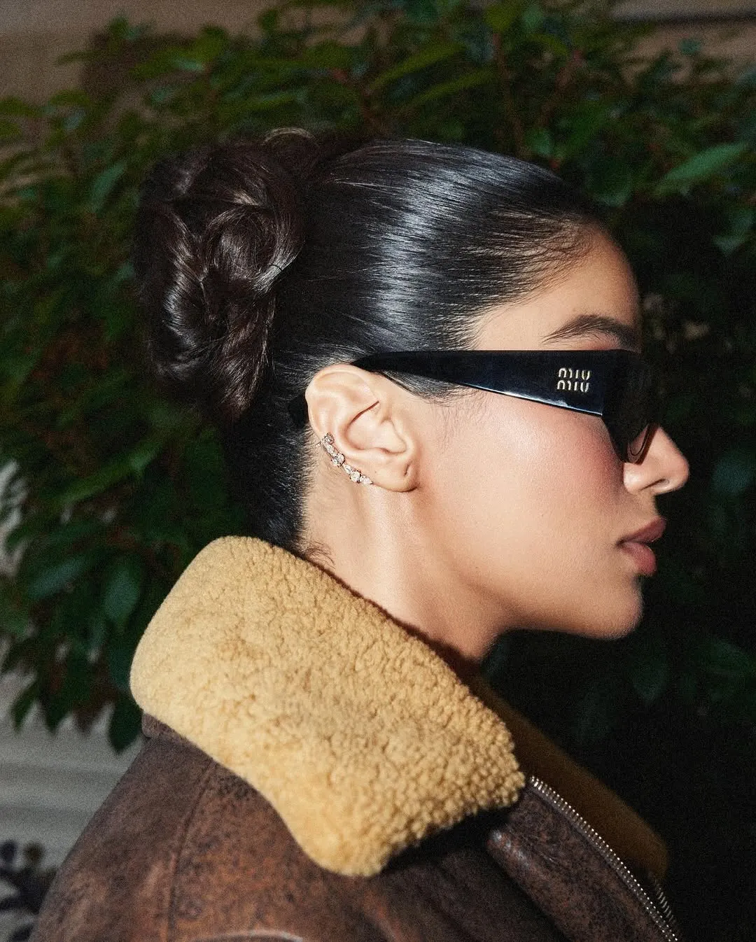 Janhvi Kapoor pleated skirt Miu Miu Paris Fashion Week