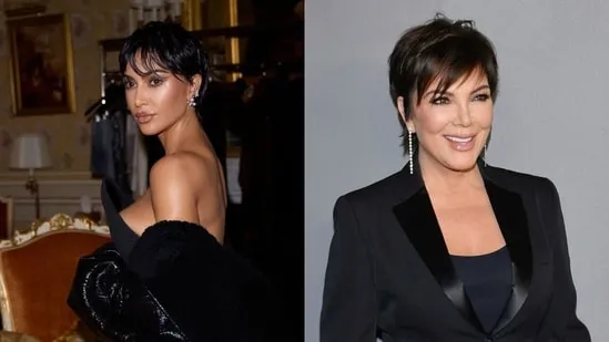 Kim Kardashian pixie haircut Paris Fashion Week