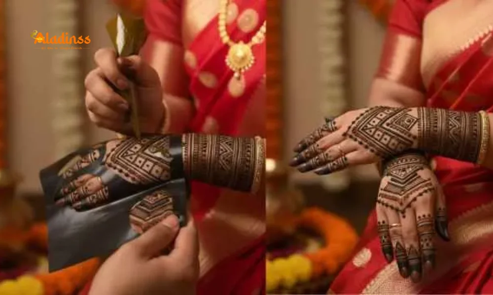 Modern Mehendi for Karwa Chauth