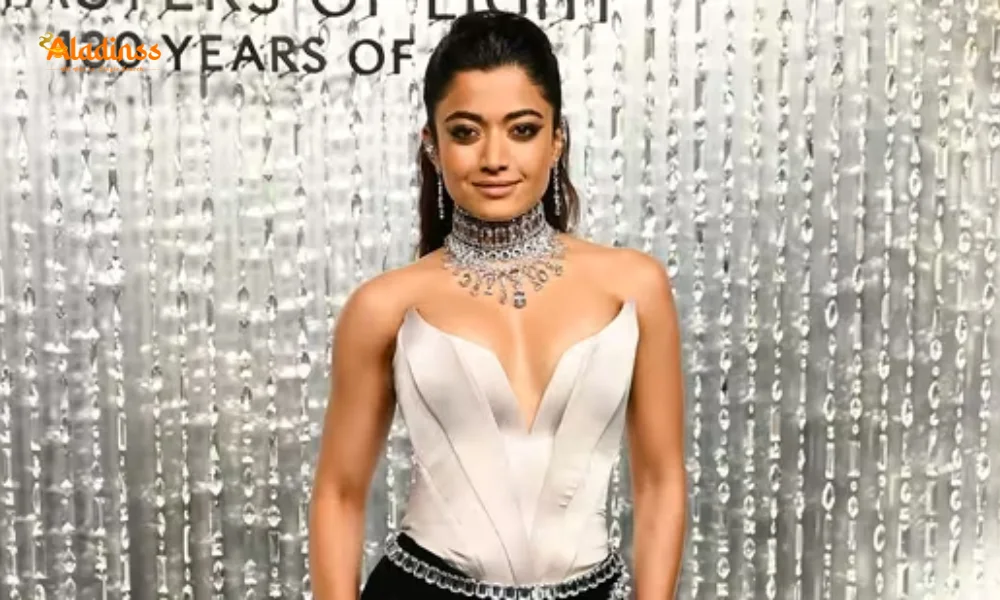 Rashmika Dazzles in Swarovski Crystals at LA Event See Pics Now