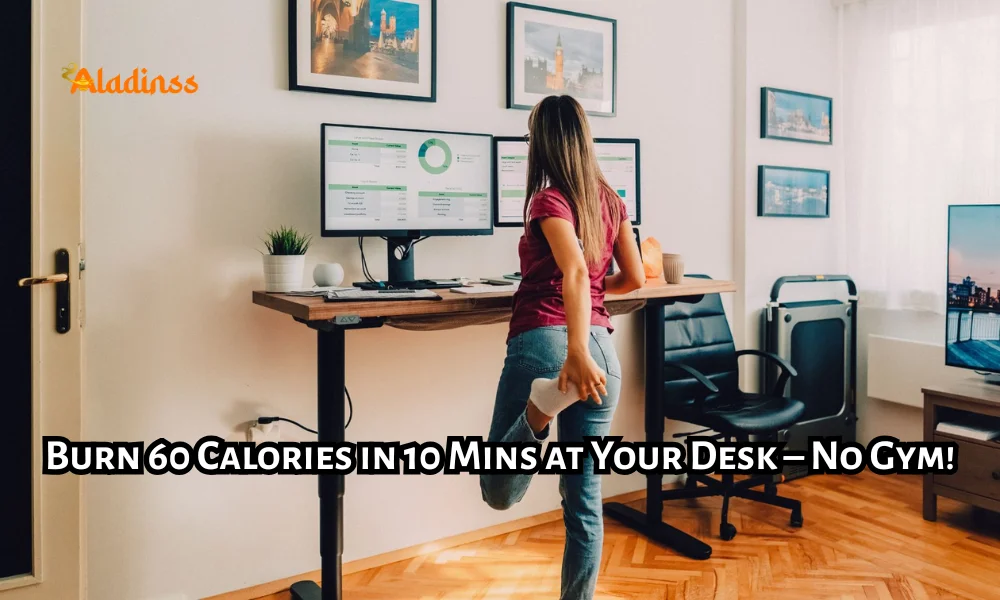 10 Minute Standing Desk Workout for Office Workers Burn Calories