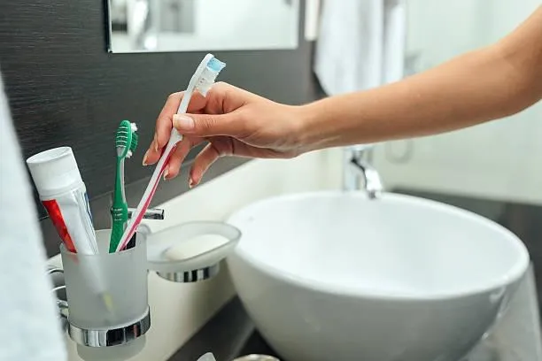 Toothbrush in Bathroom Hygiene Risk