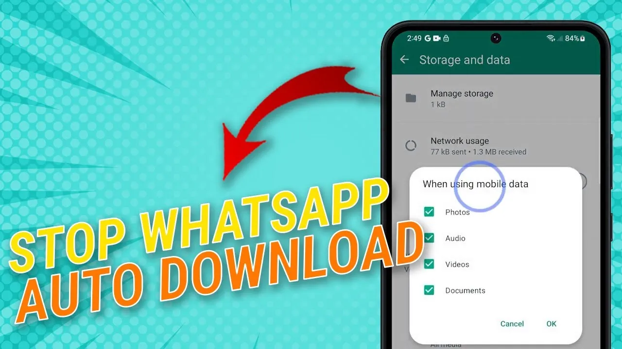 Stop WhatsApp Auto-Downloading Media 2025