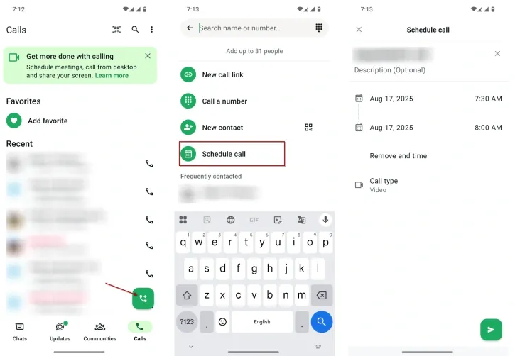 How to schedule calls on WhatsApp 2025