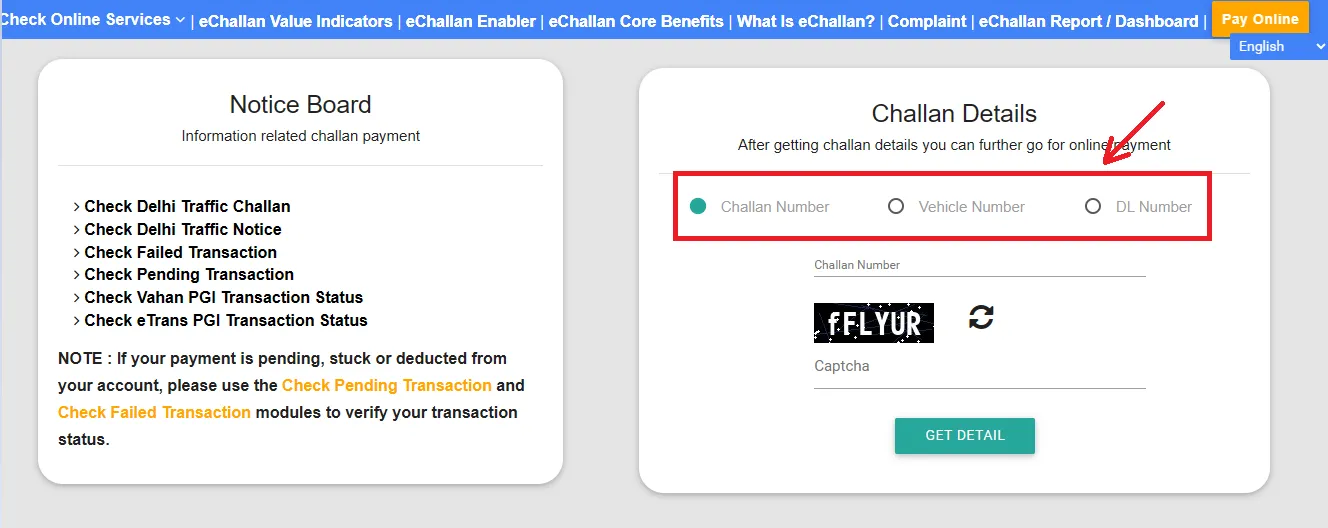 How to check e-challan online on Parivahan portal