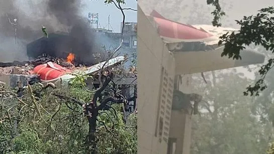 India Plane Crash Scene