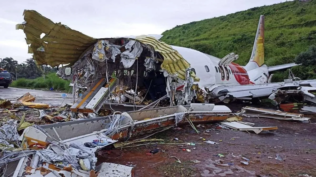 India Plane Crash Scene