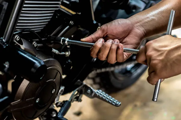 Repairing motorcycle