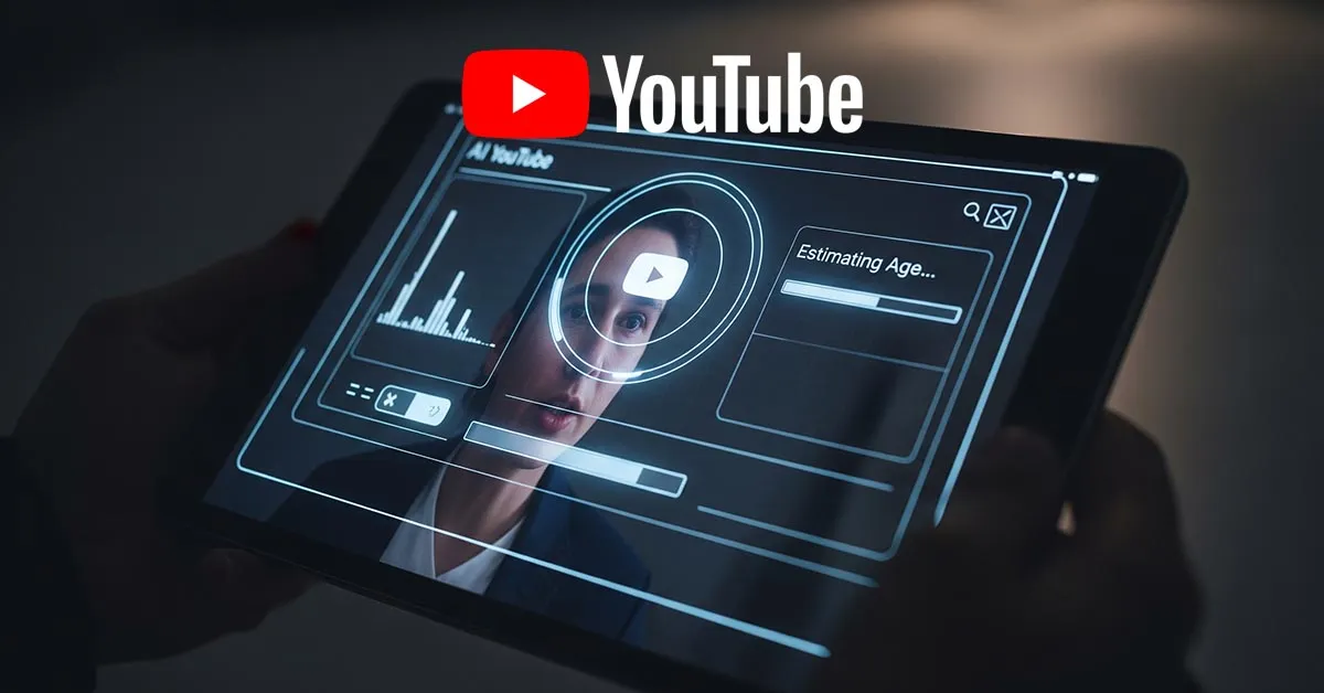 Screenshot of YouTube age verification pop-up for AI age estimation tool