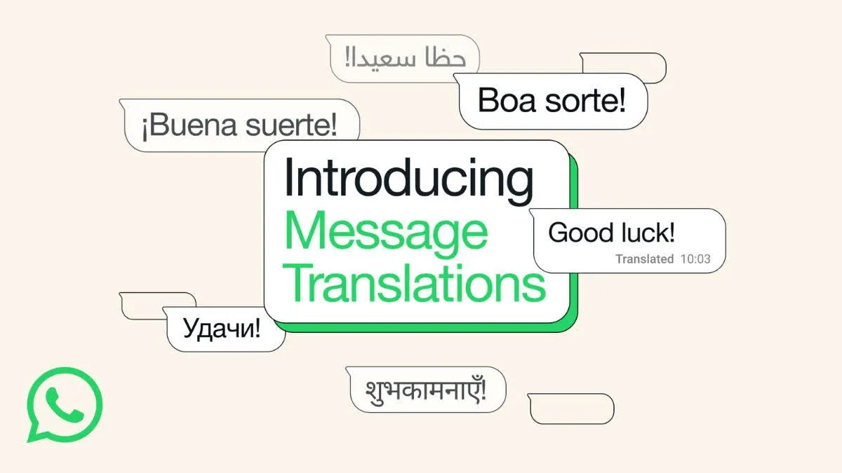 WhatsApp translation feature real-time chat