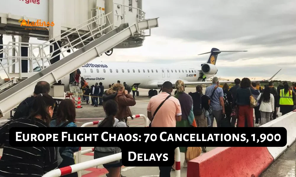 Europe Flight Chaos: 70 Cancellations, 1,900 Delays