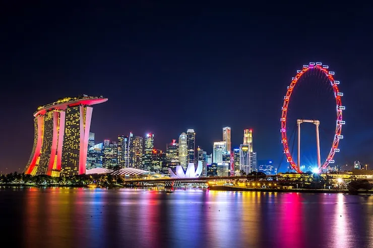 Singapore city-state skyline