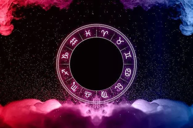 Virgo symbol with organized desk and focused planning