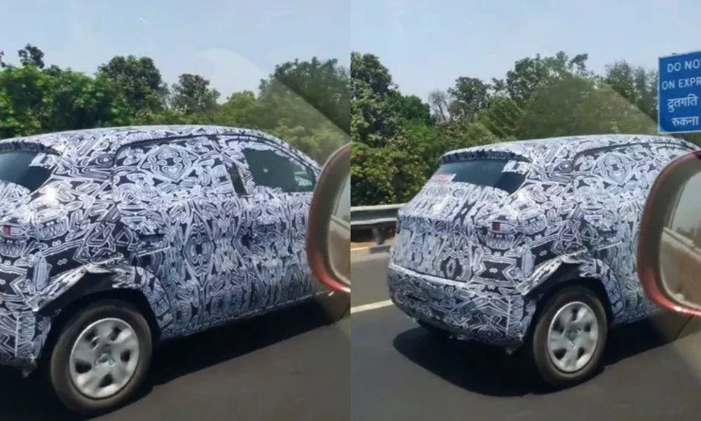 Renault Kwid spied test mule EV or ICE