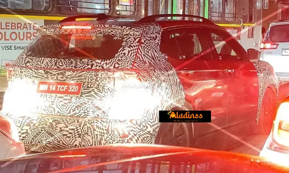 Skoda Kushaq Facelift Spied: LED Tail Lights Update