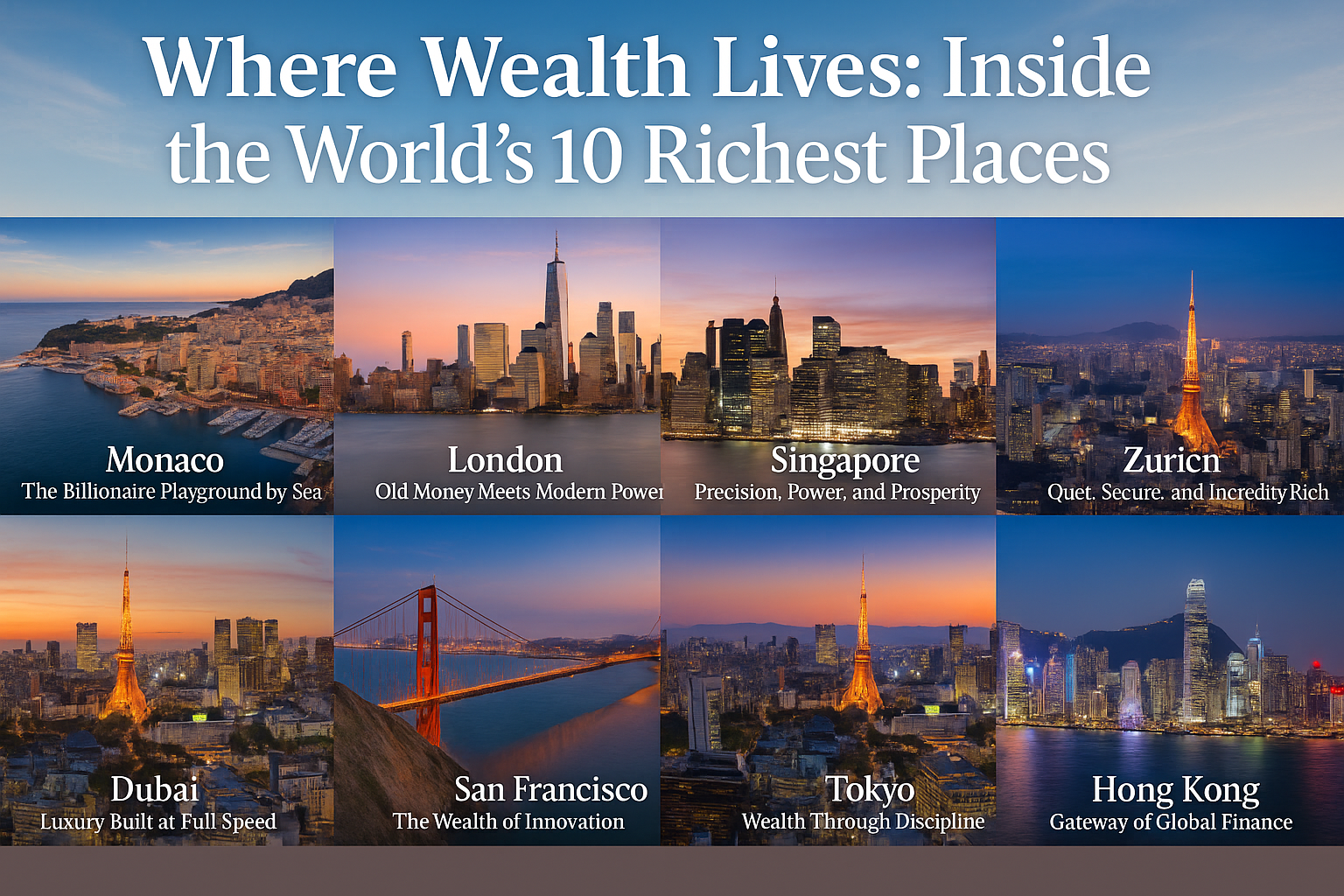 Worlds 10 Richest Places Where Global Wealth Lives